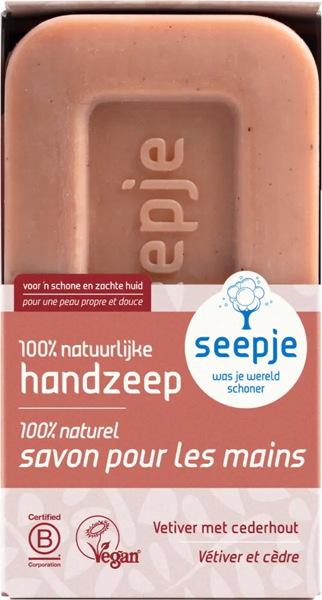 Seepje Vaste Handzeep Vetiver met Cederhout 120g