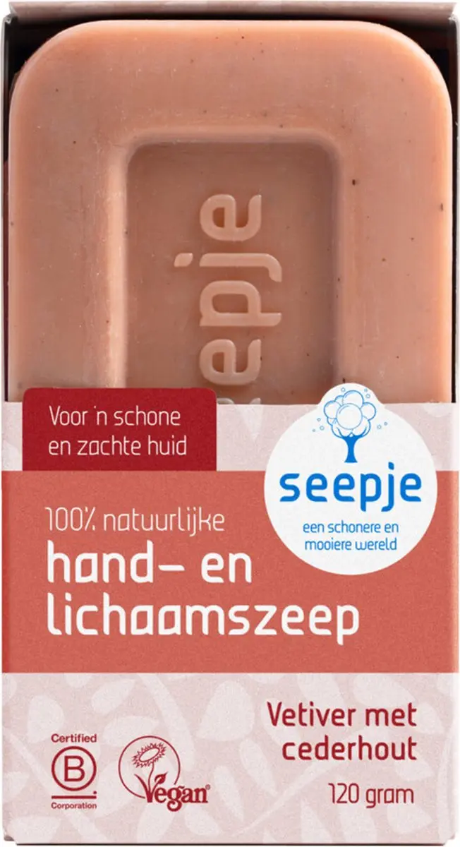 Seepje Vaste Handzeep Vetiver met Cederhout 120g
