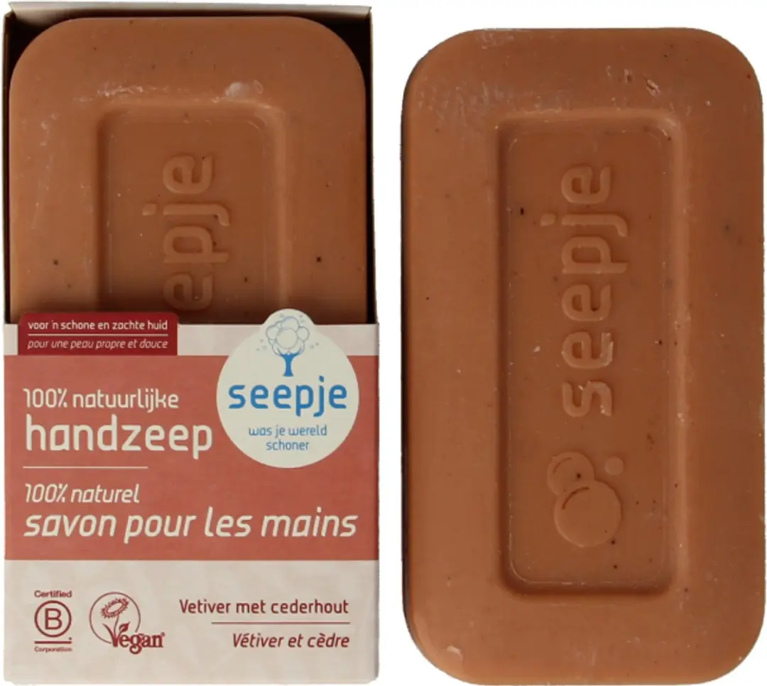 Seepje Vaste Handzeep Vetiver met Cederhout 120g