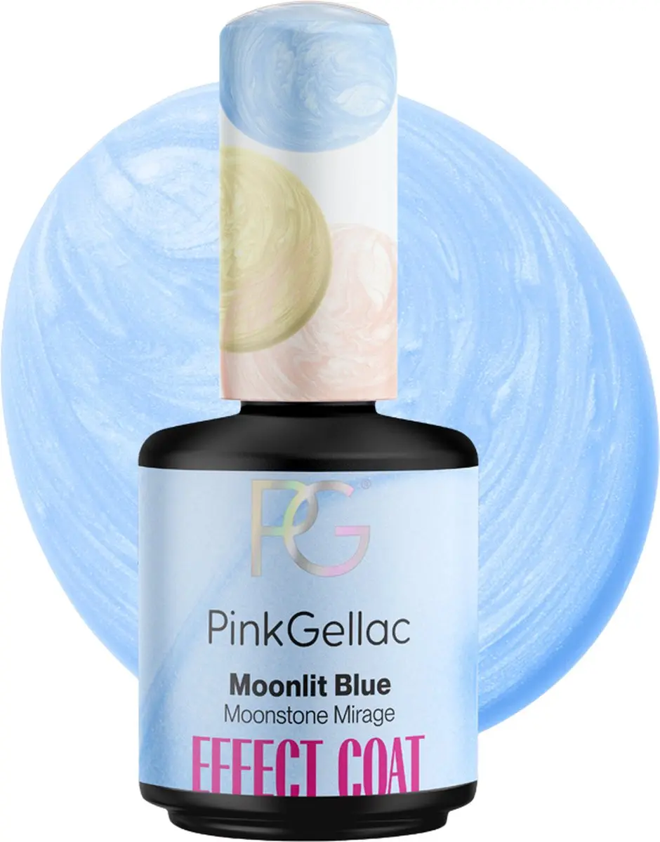 Pink Gellac Gellak Effect Coat Moonlit Blue 15ml