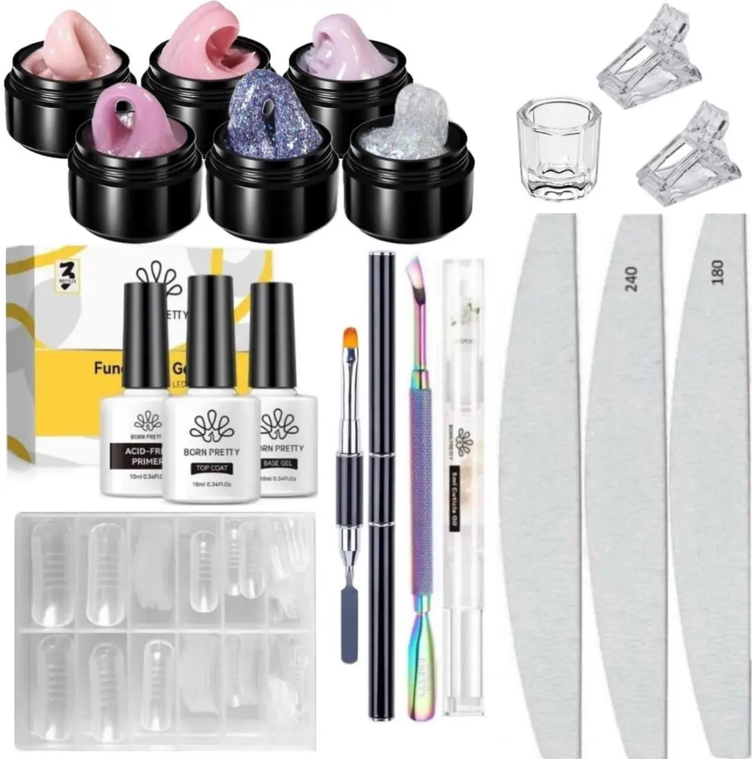 Born Pretty Builder Gel Set 19 Stuks - 15ml - M