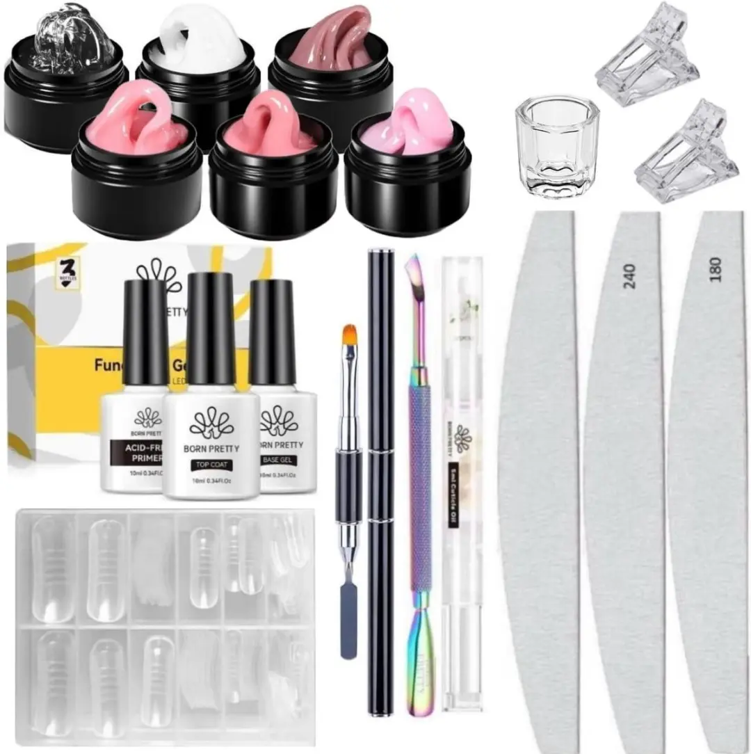 Born Pretty Builder Gel Set 19 Stuks - 15ml - M