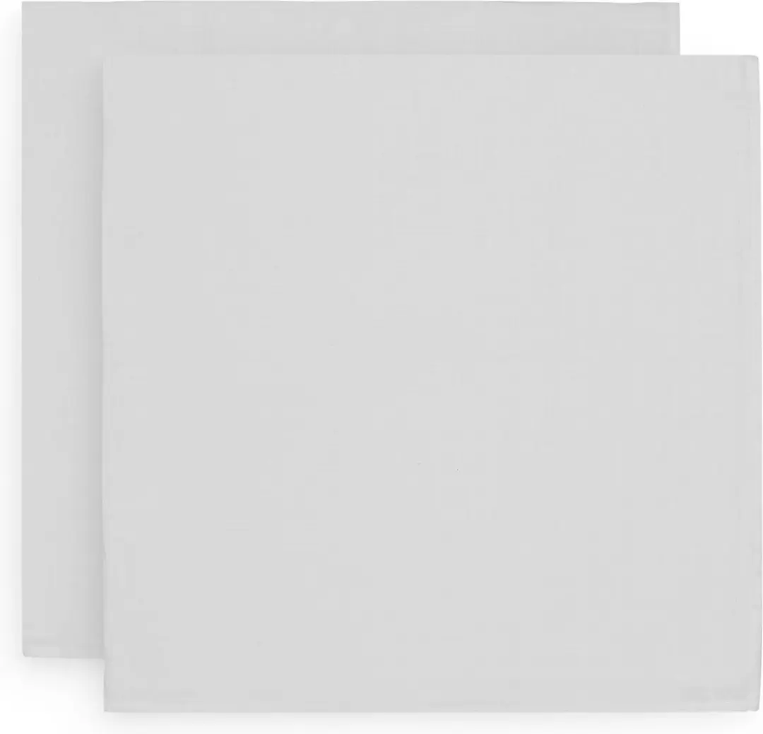 Jollein Hydrofiel Multidoek Basic 115x115cm - Wit - 2 Stuks