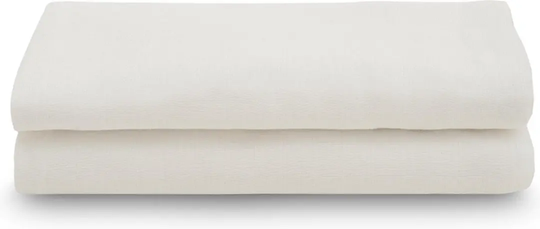 Jollein Hydrofiel Multidoek Basic 115x115cm - Wit - 2 Stuks