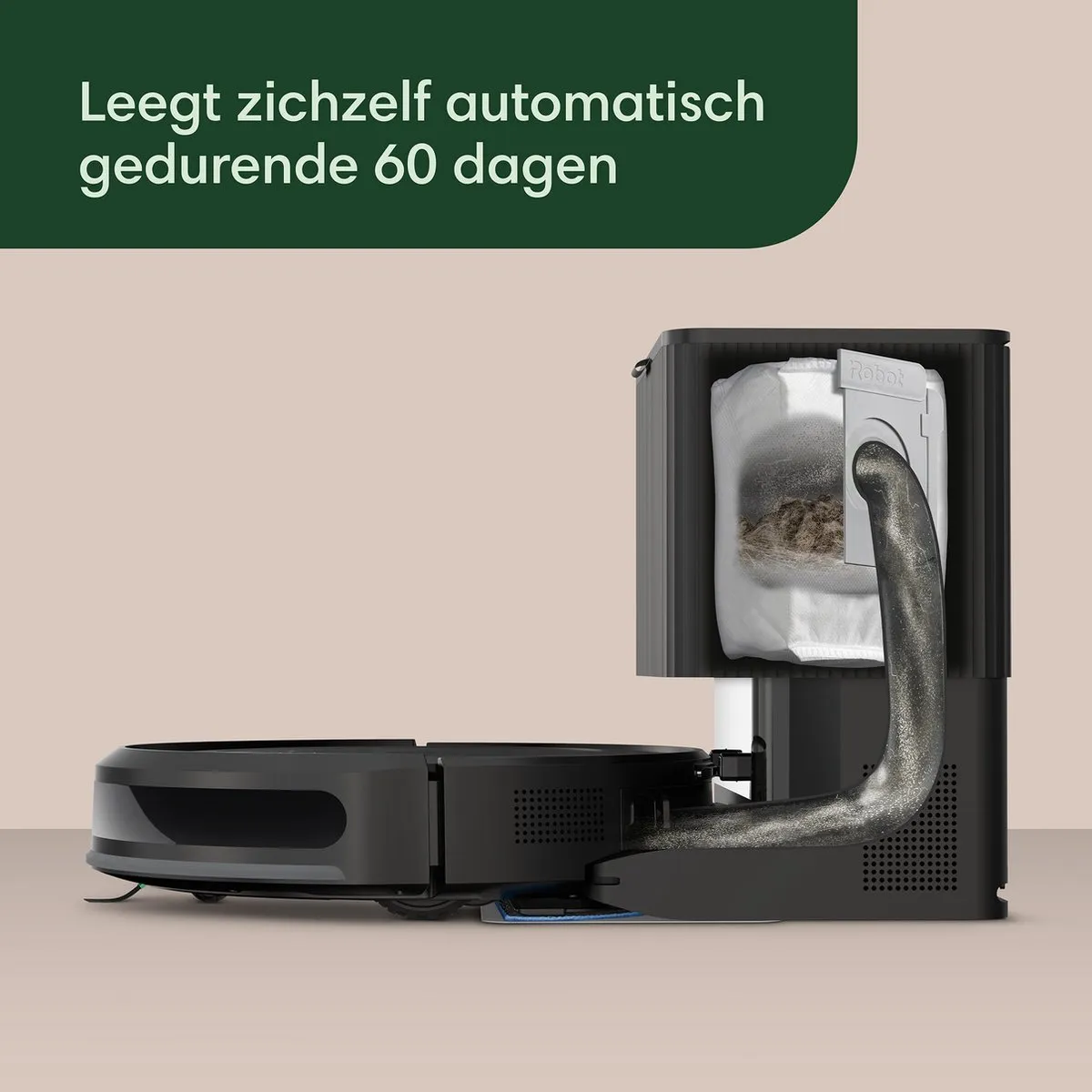 iRobot Roomba Combo® 2 Essential + AutoWash Dock - Robotstofzuiger met Dweilfunctie - Zwart - Y0510