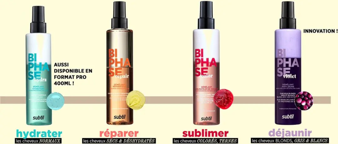 Subtil Biphase Violet Leave-in Conditioner 200ml - Blond/Grijs/Wit