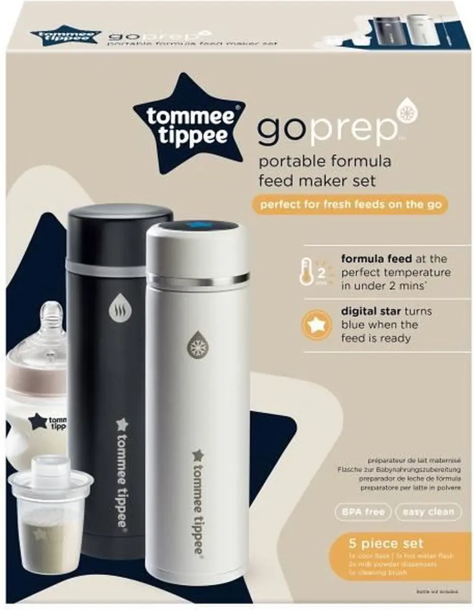 Tommee Tippee GoPrep Voorbereidingskit - 2 minuten - Thermoskoeler - LED-temperatuur