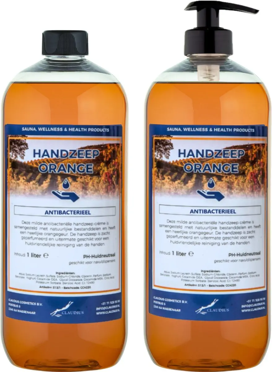 Splashbox Cosmetics Handzeep Orange 2 Liter