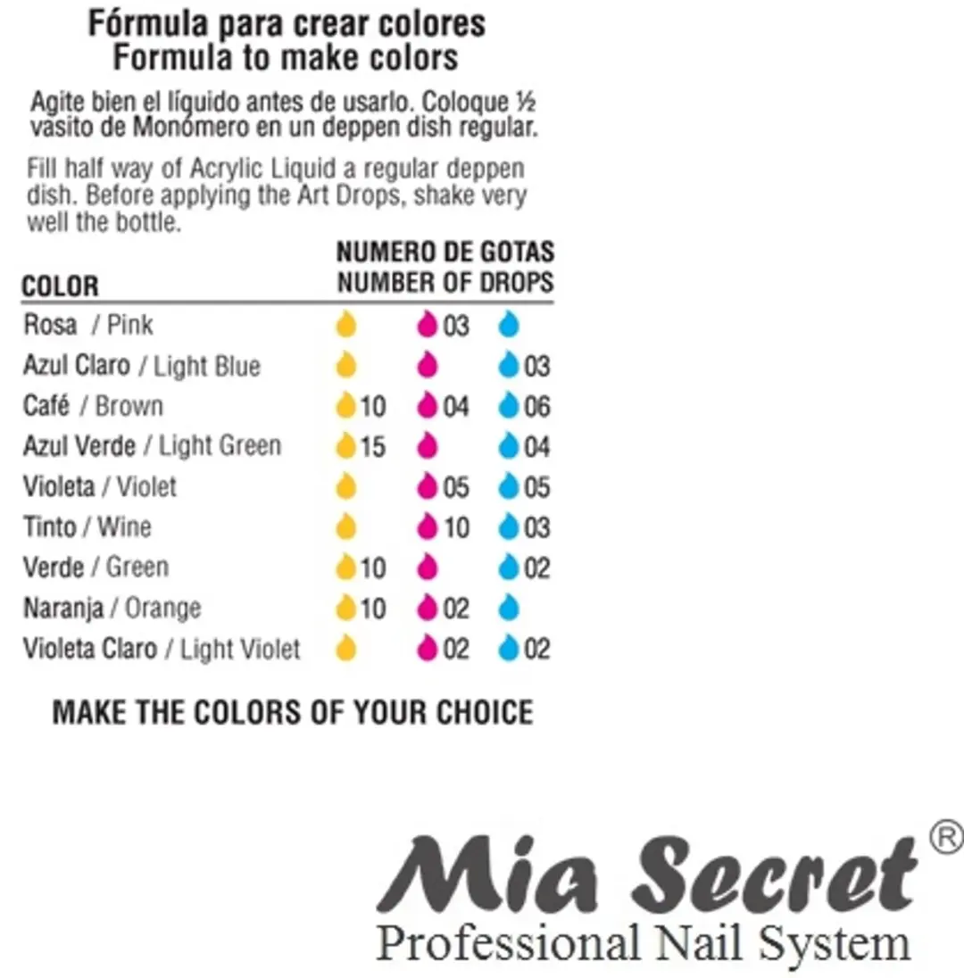 Mia Secret Art Druppels Blauw 15ml