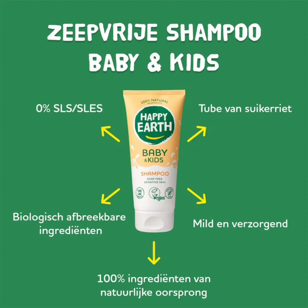 Happy Earth Baby & Kids Shampoo 200ml