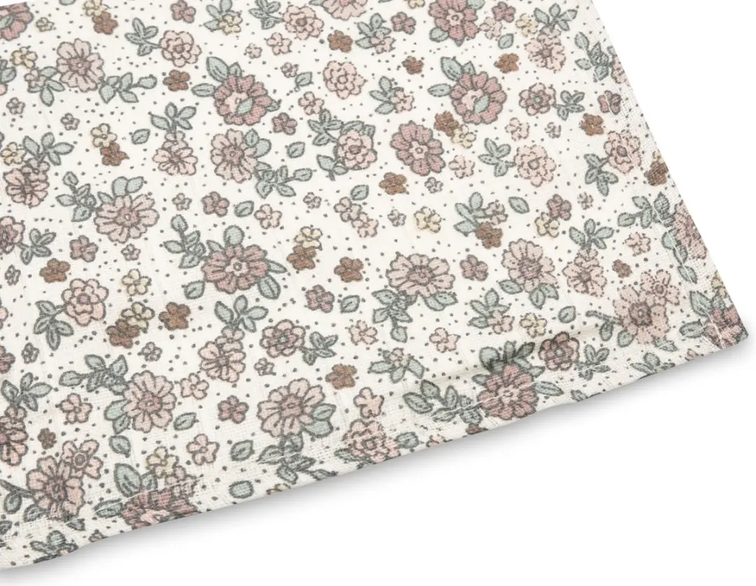 Jollein Hydrofiele Doek Large 115x115cm Retro Flowers - 2 Stuks