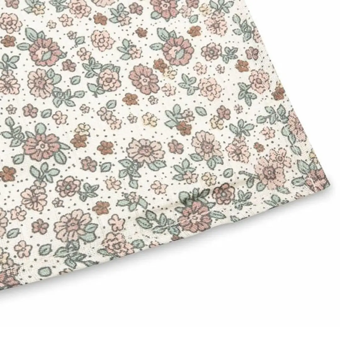 Jollein Hydrofiele Doek Large 115x115cm Retro Flowers - 2 Stuks - afbeelding 6 van 6