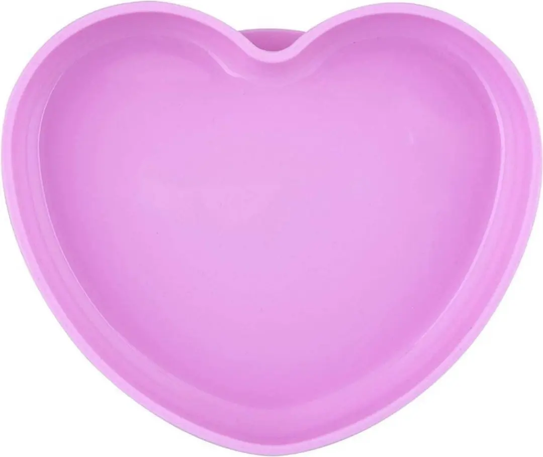Chicco Hartvormig Siliconen Bordje Roze - 9M+