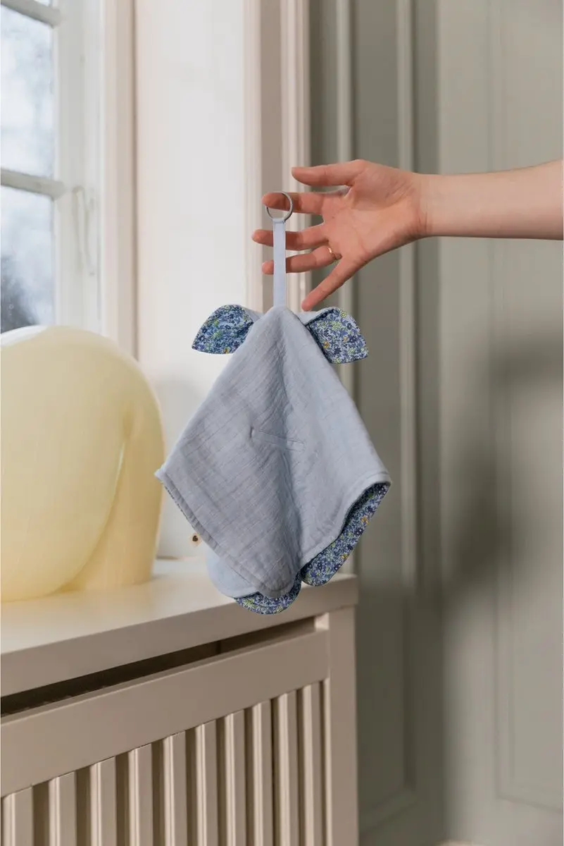 BIBS x Liberty Kangaroo Cuddle Cloth - Babyblauw - 100% Katoen