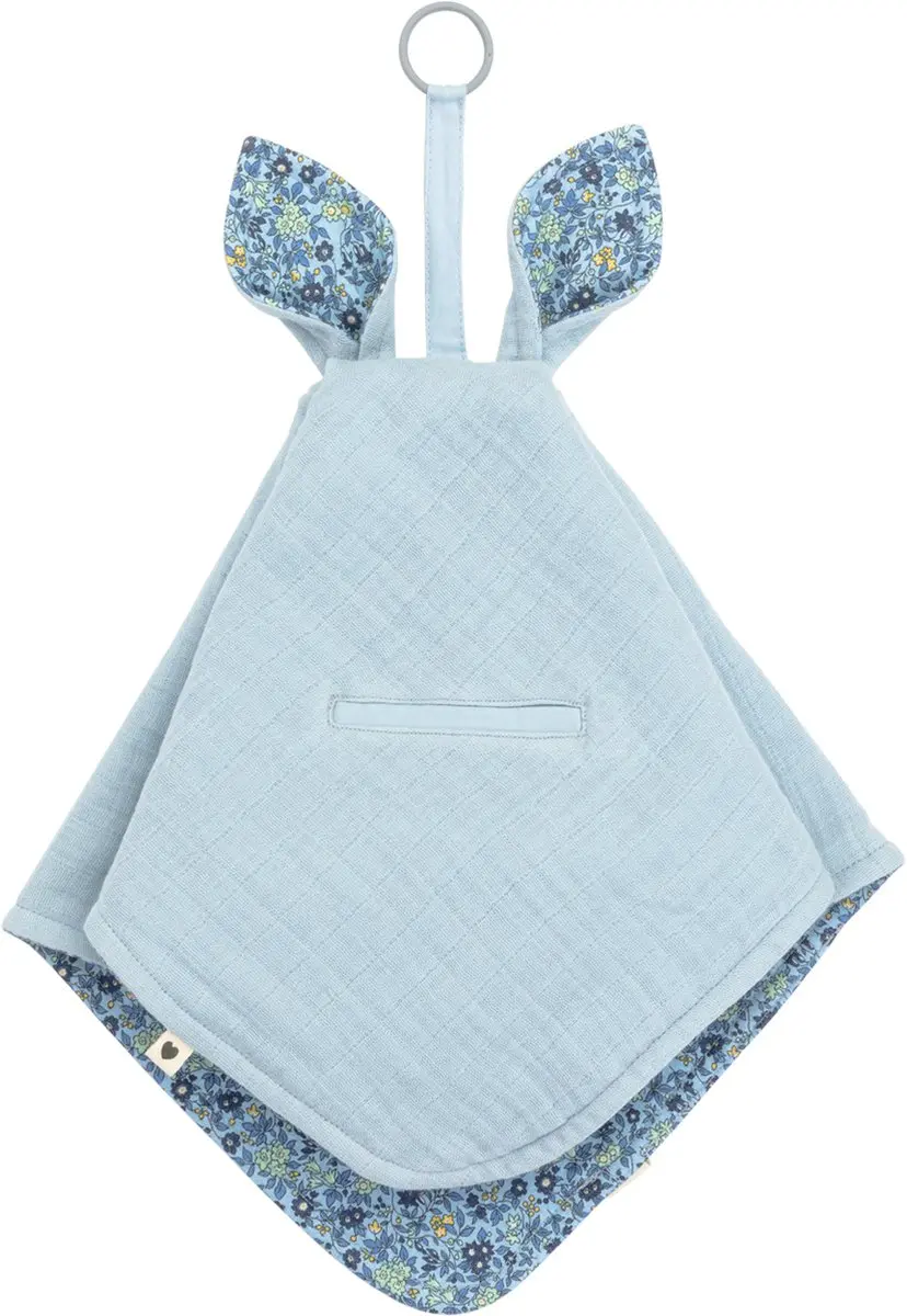 BIBS x Liberty Kangaroo Cuddle Cloth - Babyblauw - 100% Katoen