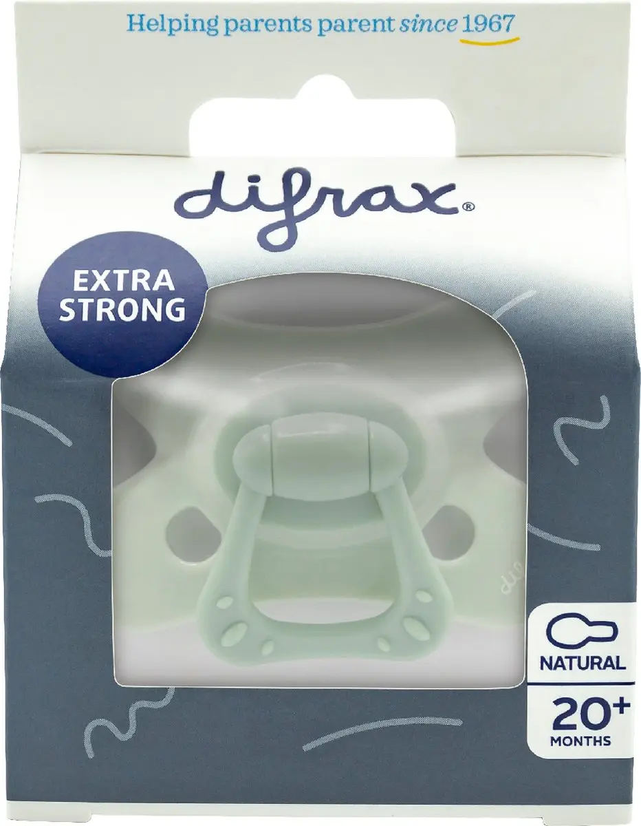 Difrax Fopspeen Naturel Edelsteen - 18+ Mnd - Groen