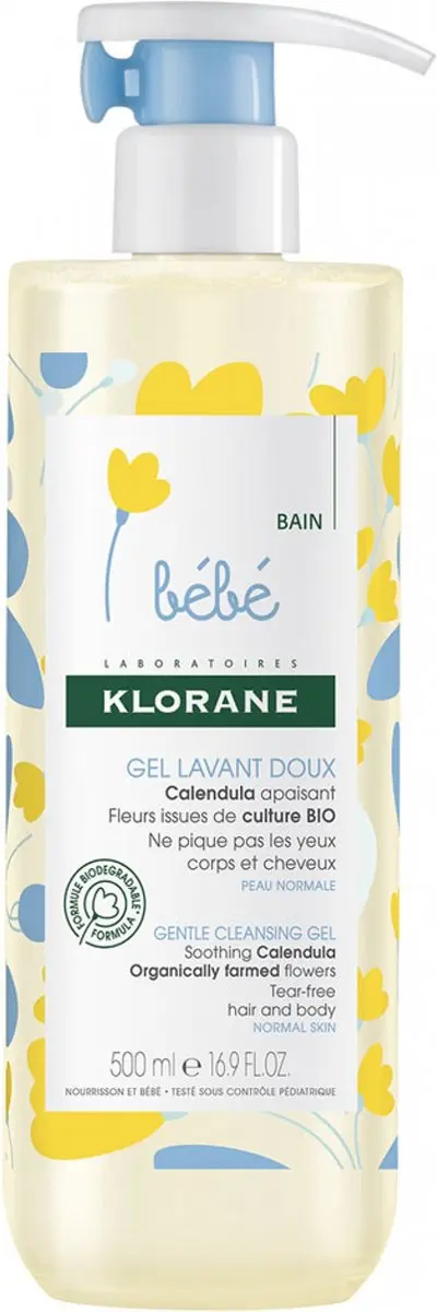 Klorane Gentle Cleansing Gel Bébé 500ml