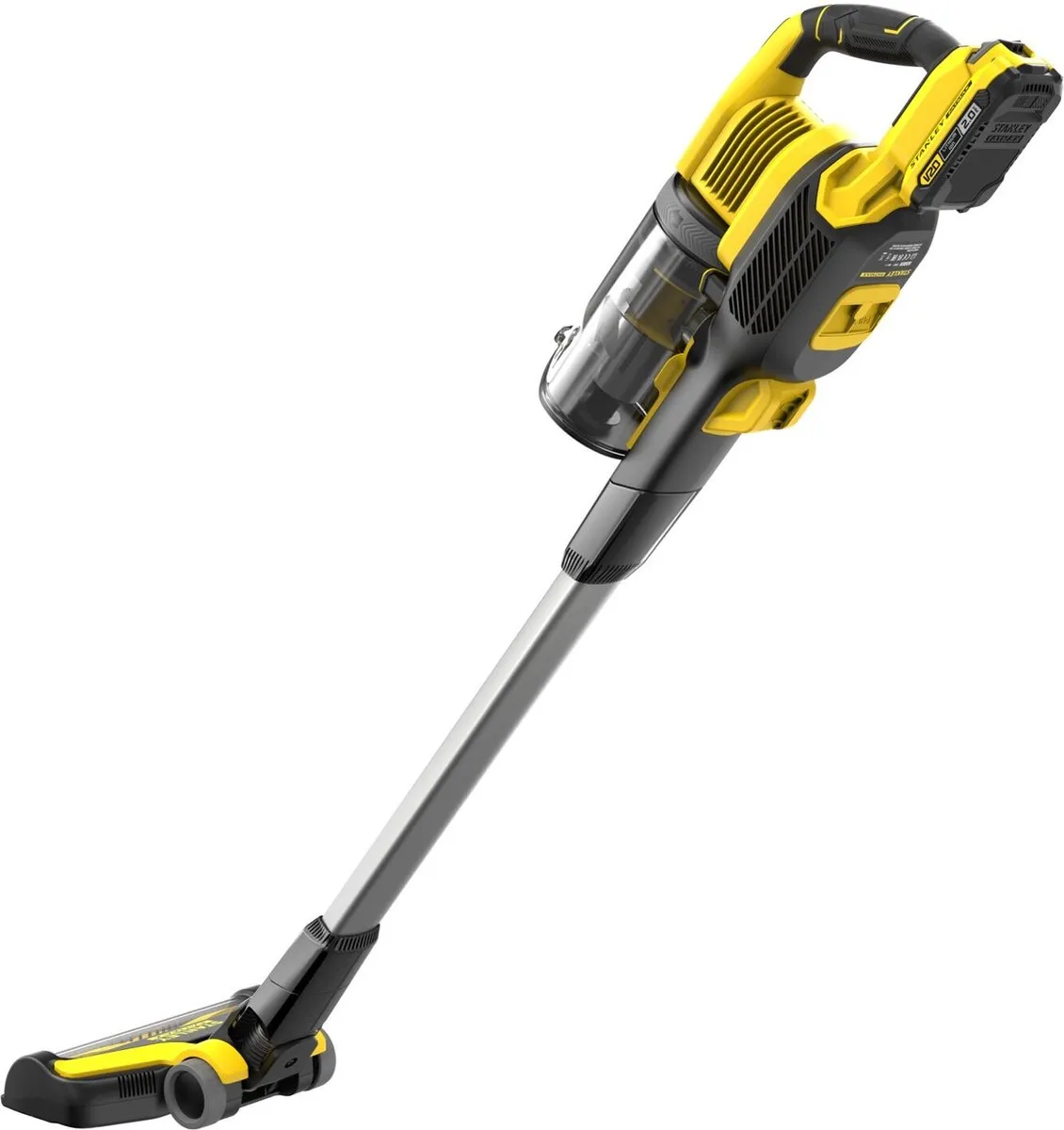 Stanley Fatmax V20 SFMCVS001D1 Accu Stofzuiger - Zwart/Geel