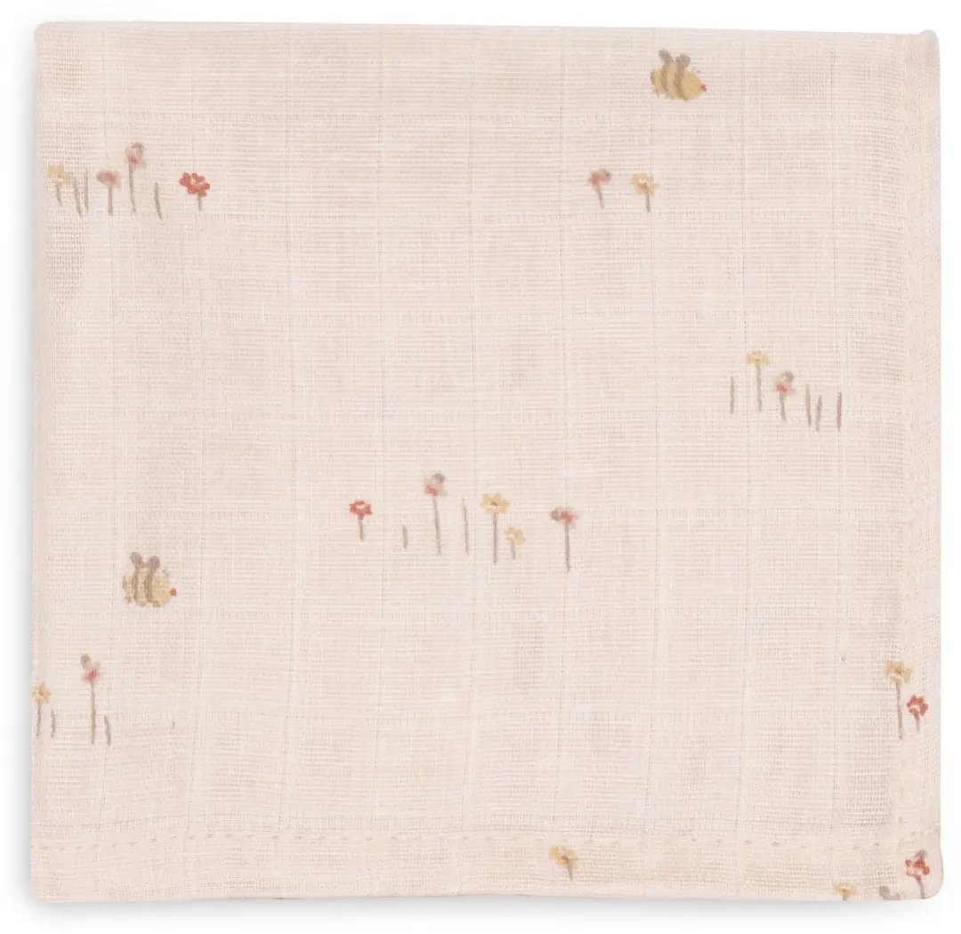 Jollein Hydrofiel Monddoekje Pretty Picnic 31x31cm - 3 Stuks