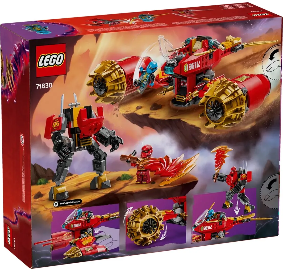 LEGO Ninjago Kai Mechastormvoertuig 71830 - 333 Stukken