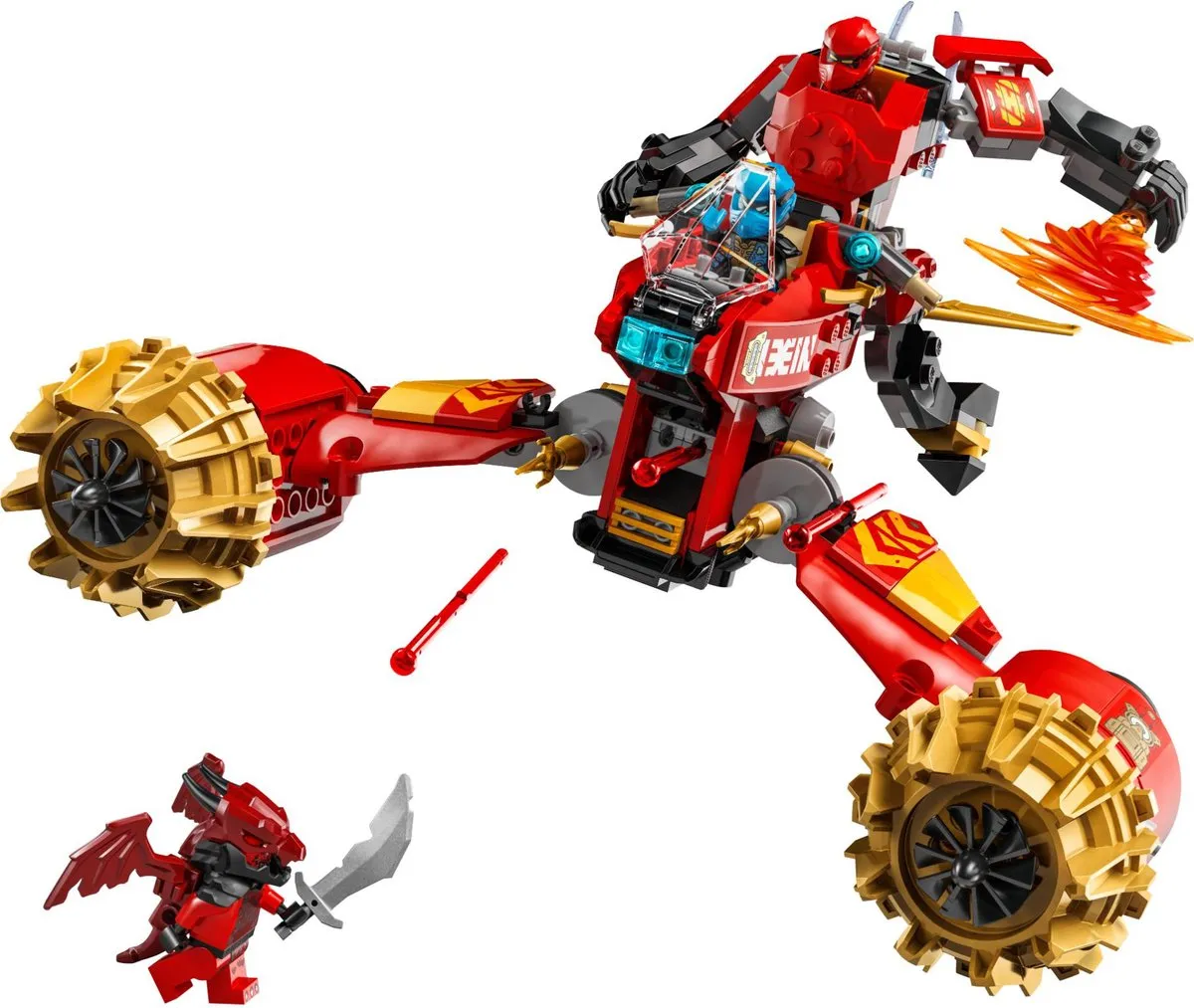 LEGO Ninjago Kai Mechastormvoertuig 71830 - 333 Stukken - afbeelding 6 van 6