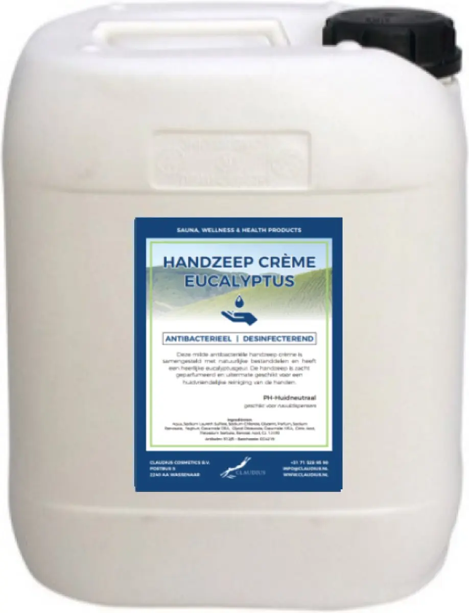 Splashbox Cosmetics Handzeep Crème Eucalyptus 10L