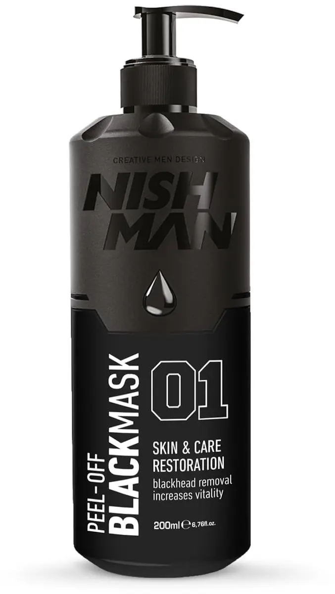 Nishman Black Peel-Off Masker Actieve Kool 200ml