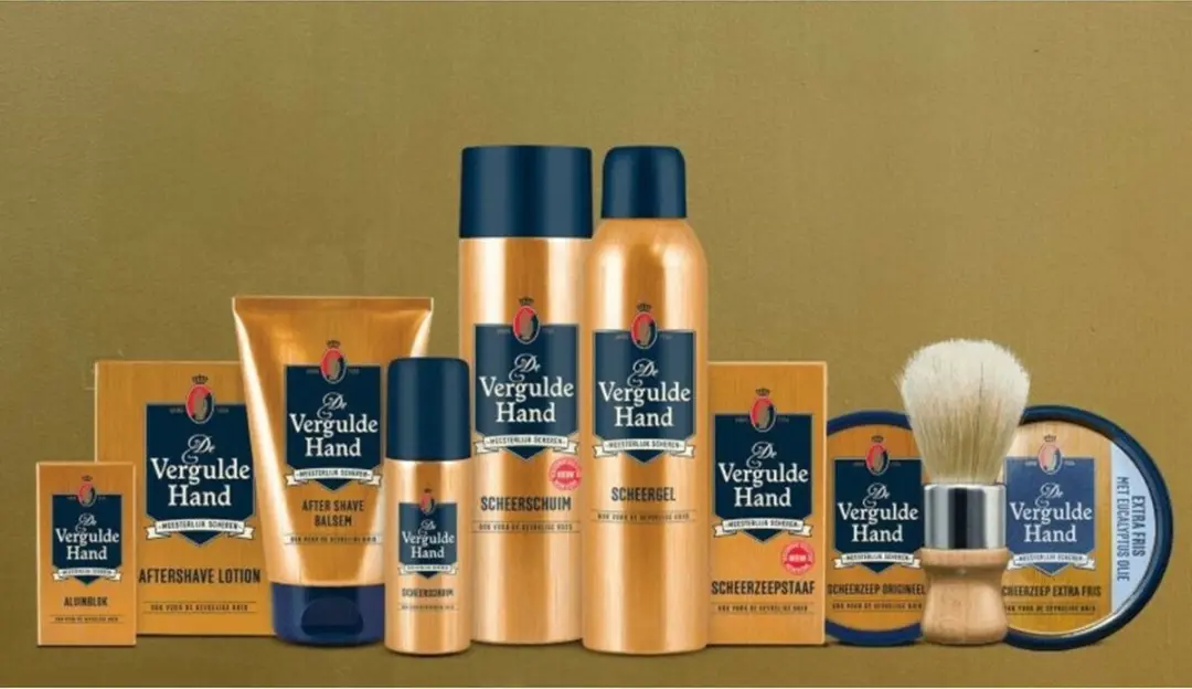Vergulde Hand Scheerschuim 250ml - 6 Stuks