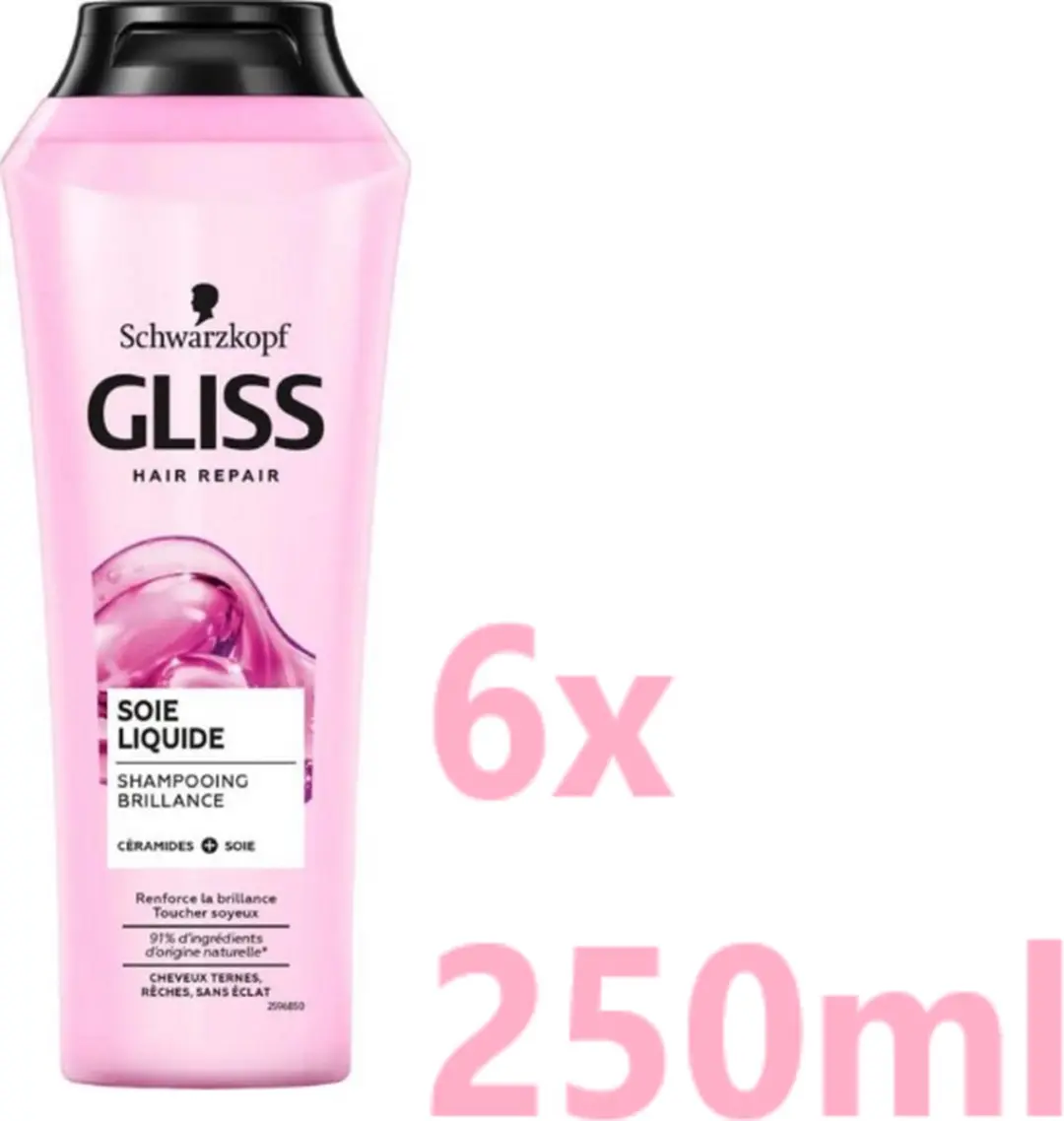 Gliss Kur Shampoo Liquid Silk 250ml - 6 Stuks