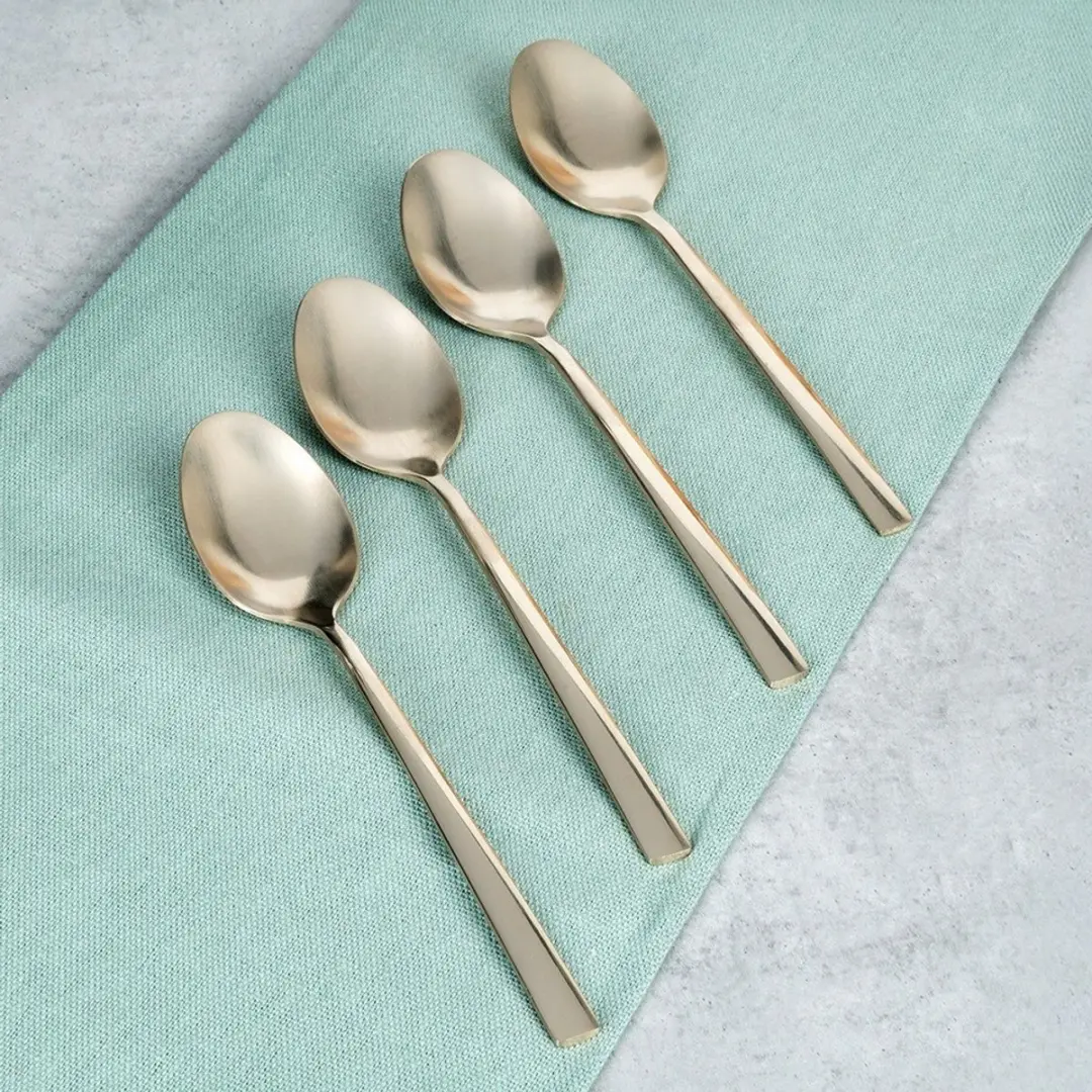 Excellent Houseware Theelepeltjes Goud - 4 Stuks
