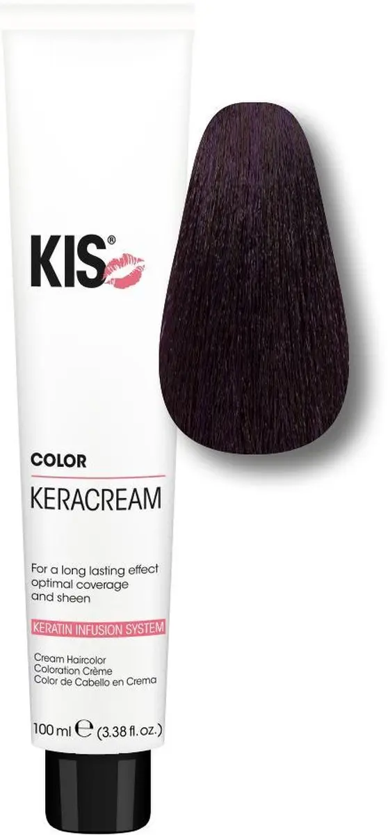 KIS KeraCream Color 100ml - Zwart Full Coverage