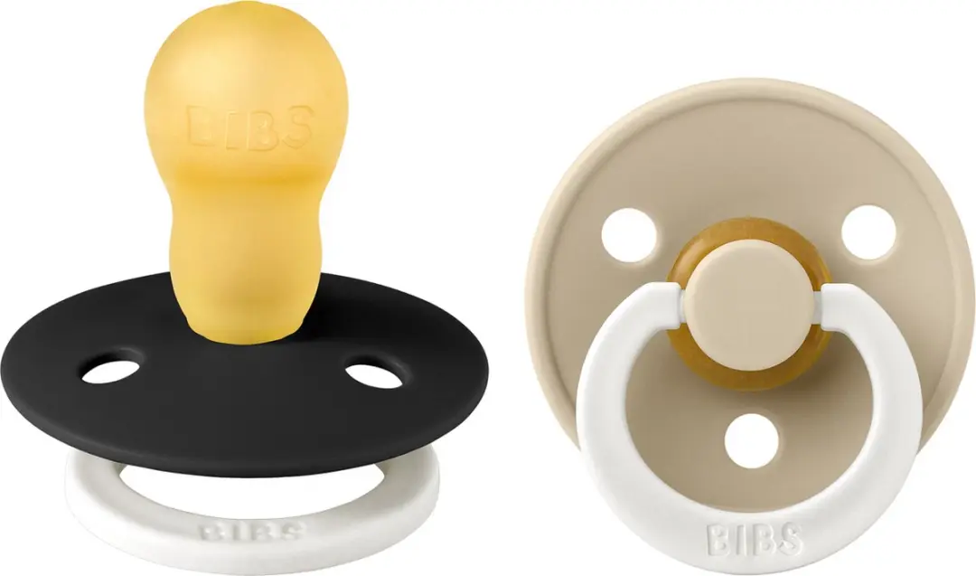 BIBS Colour Glow Speen - Maat 3 - 2 Stuks - Black Glow/Vanilla Glow