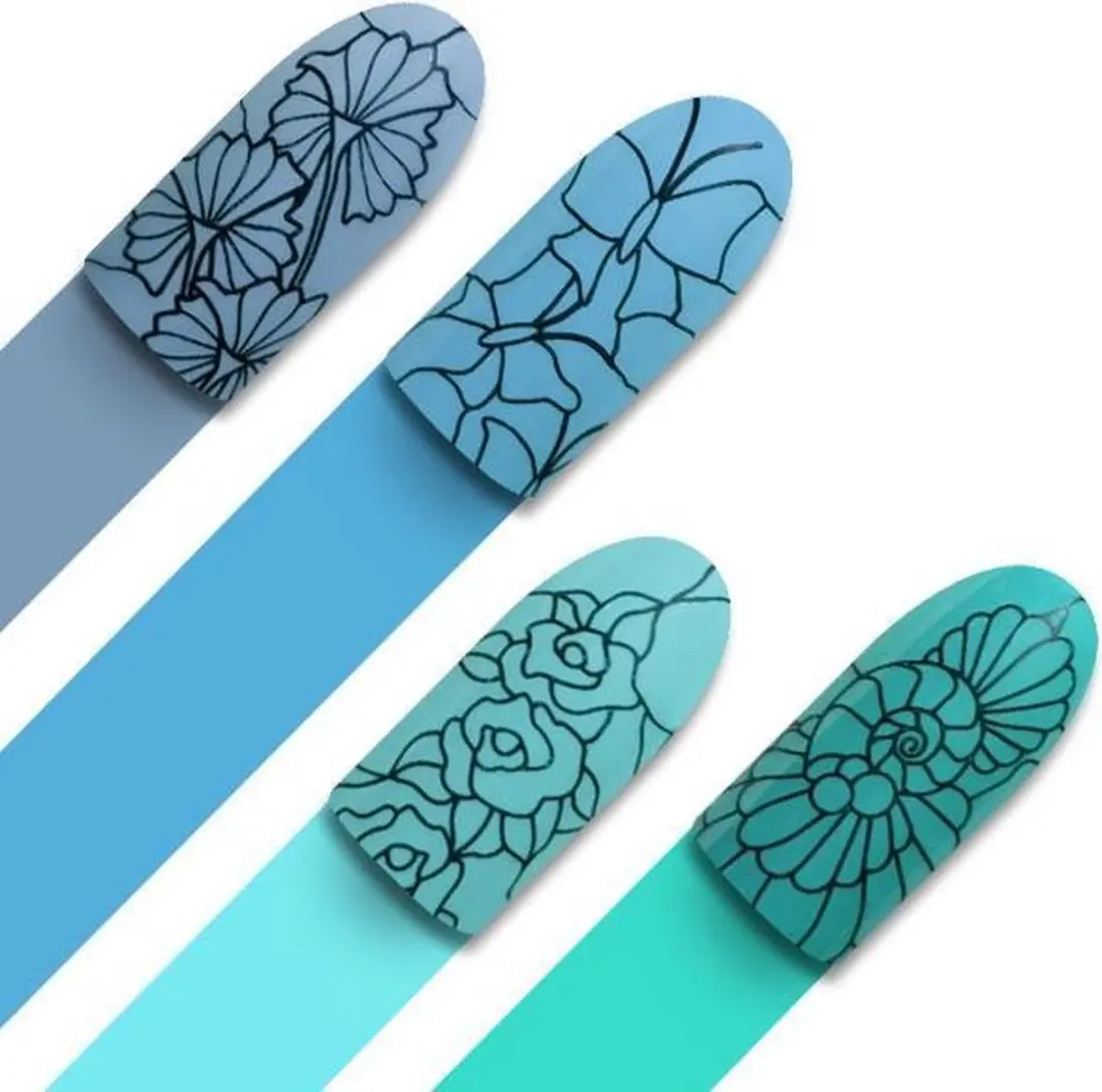Moyra Stamping Plate 44 - Stained Glass 55g