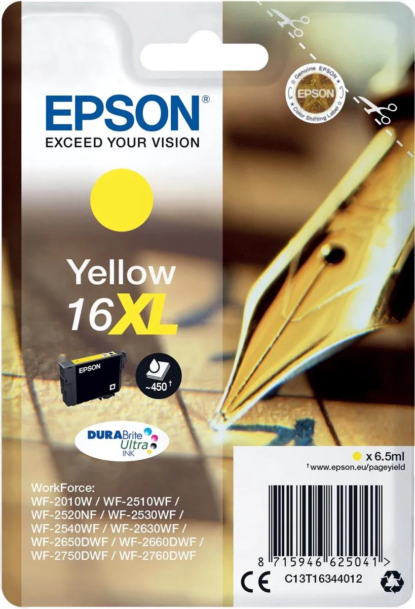 Epson Original C13T12824011 Cyaan Inktcartridge 3.5ml