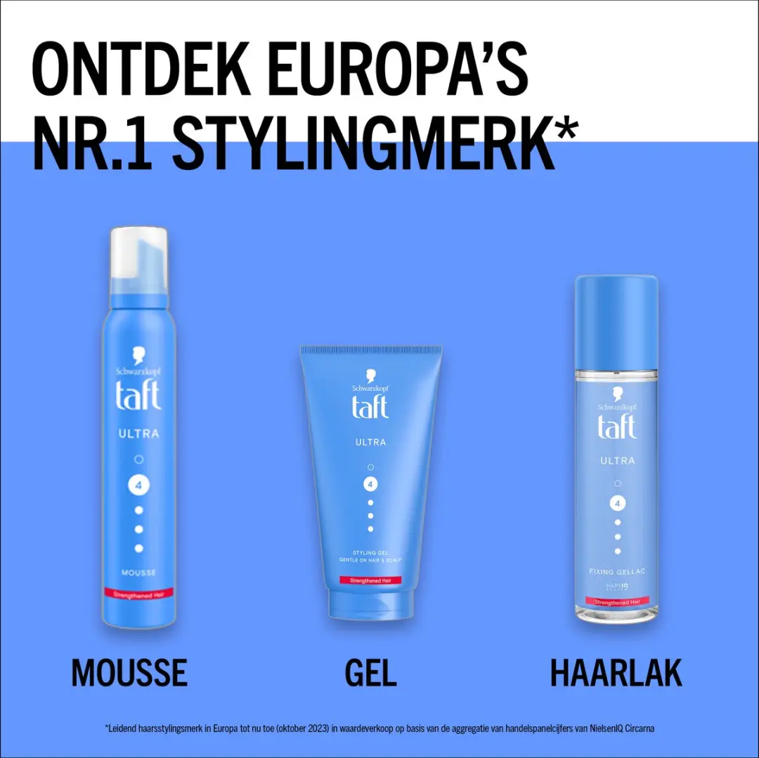 Taft Ultra Gellac Haarspray Sterke Fixatie - 1000ml