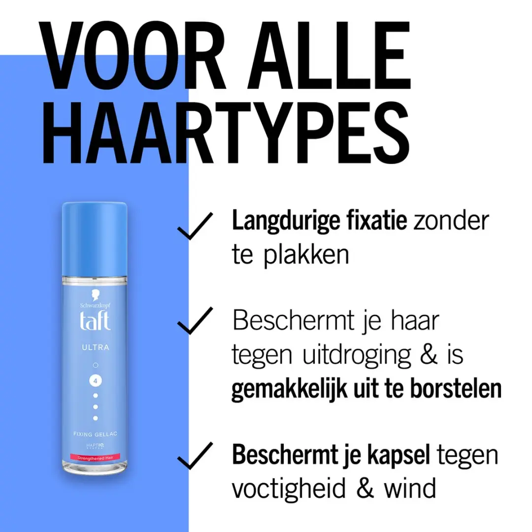 Taft Ultra Gellac Haarspray Sterke Fixatie - 1000ml