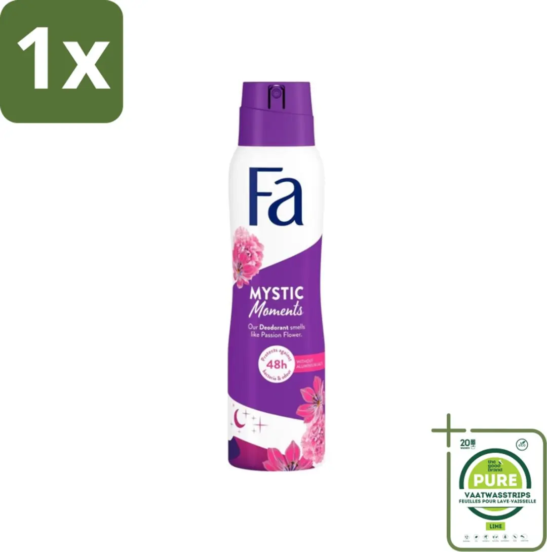Fa Mystic Moments Deodorant Spray Passiebloem 150ml