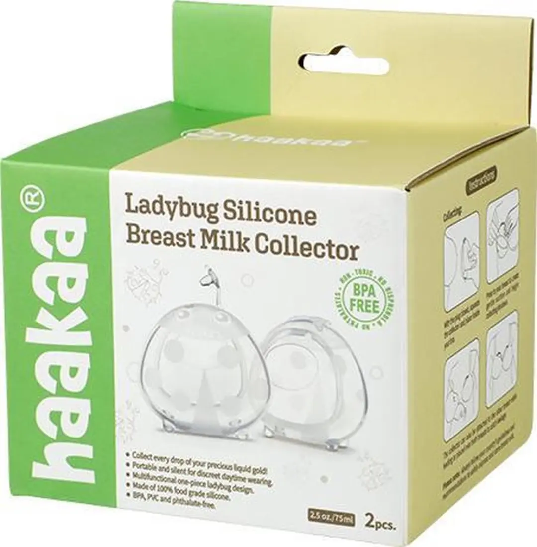 Haakaa Silicone Melkcollector 75ml - Ladybug - 2 Stuks - afbeelding 6 van 6