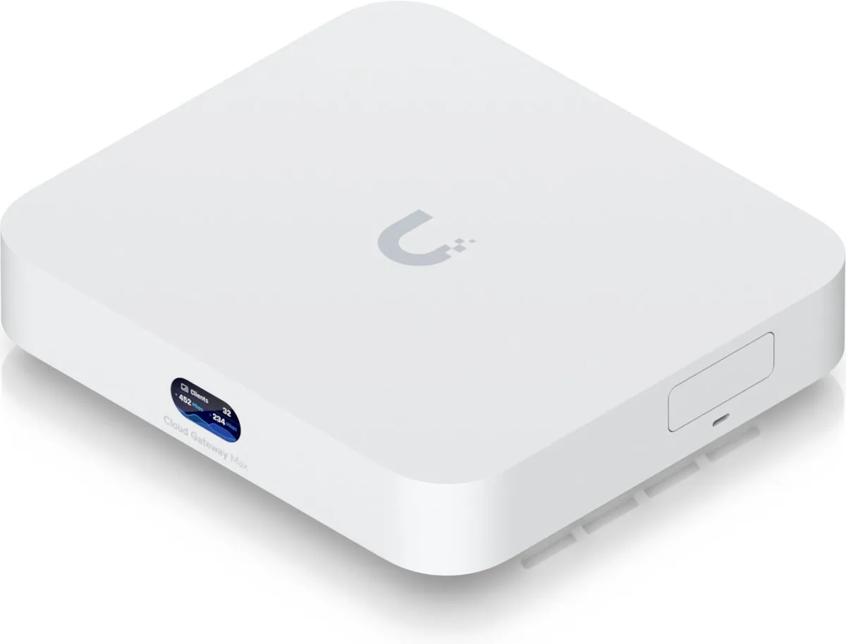 Ubiquiti Cloud Gateway Max 512GB SSD - 5x 2.5Gbps Ethernet - Wit