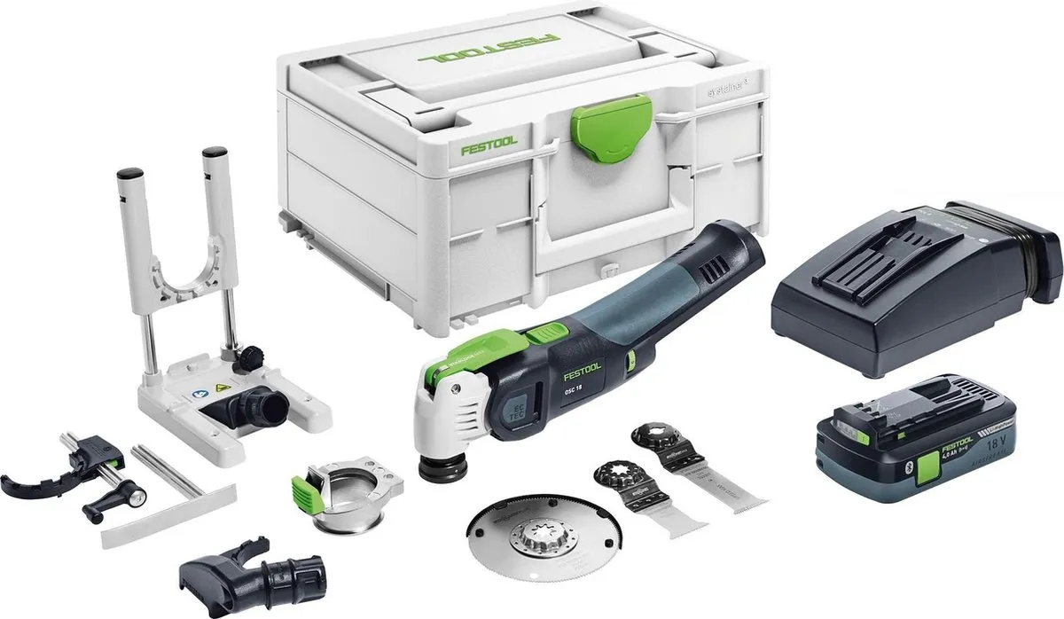Festool VECTURO OSC 18 HPC4 E-Set Oscillerende Multitool
