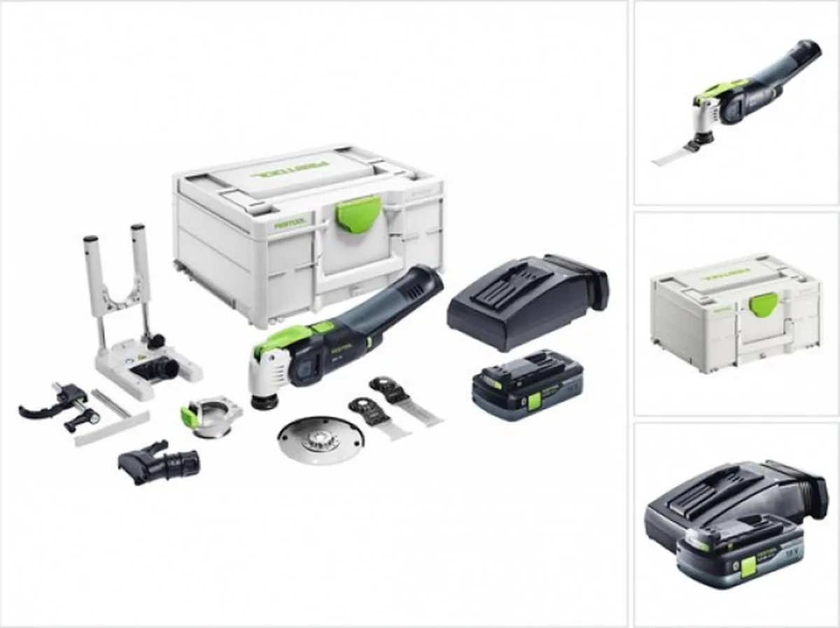 Festool VECTURO OSC 18 HPC4 E-Set Oscillerende Multitool - 1x 4,0Ah