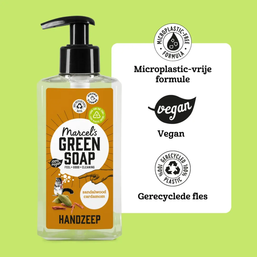 Marcel's Green Soap Handzeep Sandelhout & Kardemom 250ml - 6 Stuks