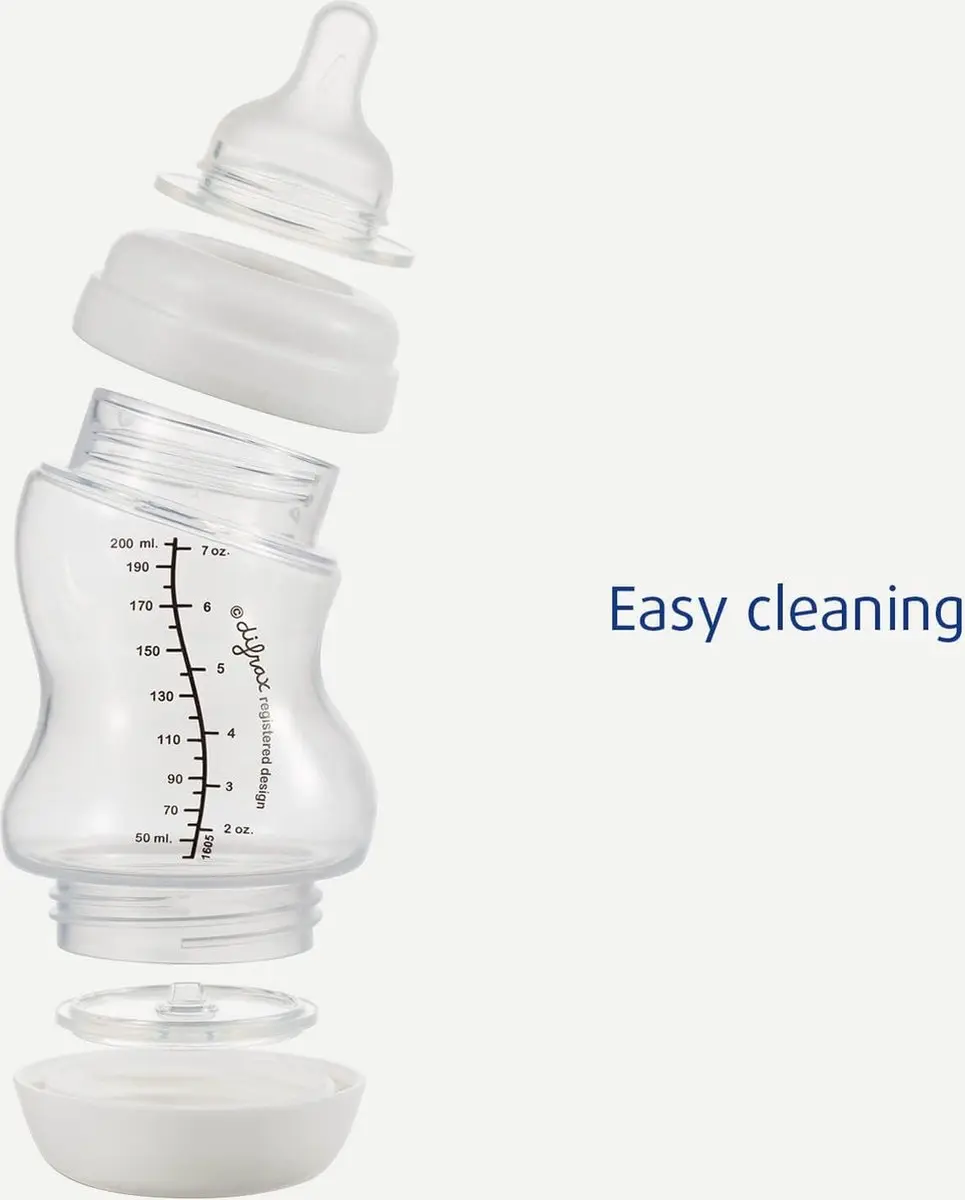 Difrax Papfles S-Babyfles 310ml - Anti Koliek - Wit