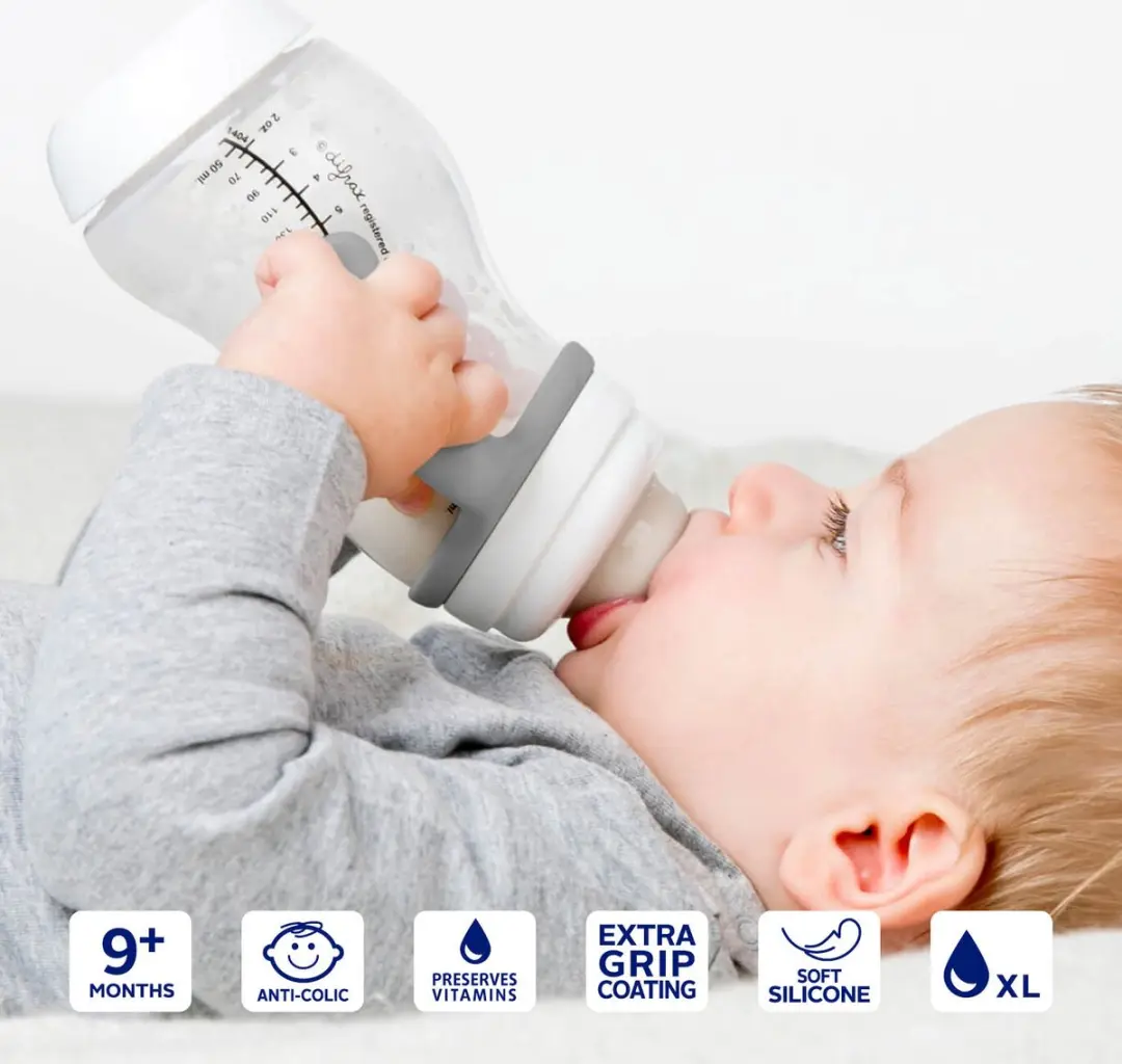 Difrax Papfles S-Babyfles 310ml - Anti Koliek - Wit