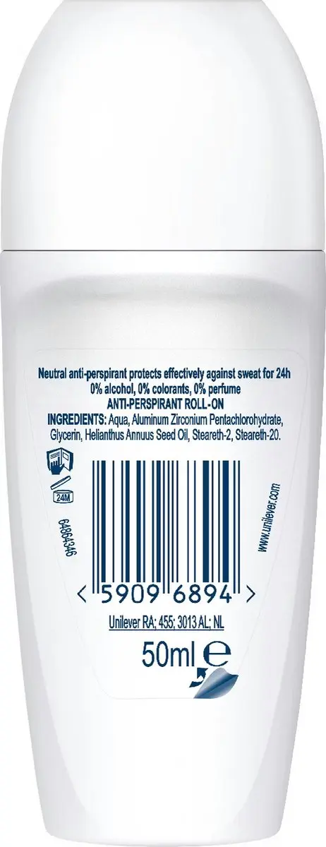 Neutral Parfumvrij Deodorant Roller - 6x50ml