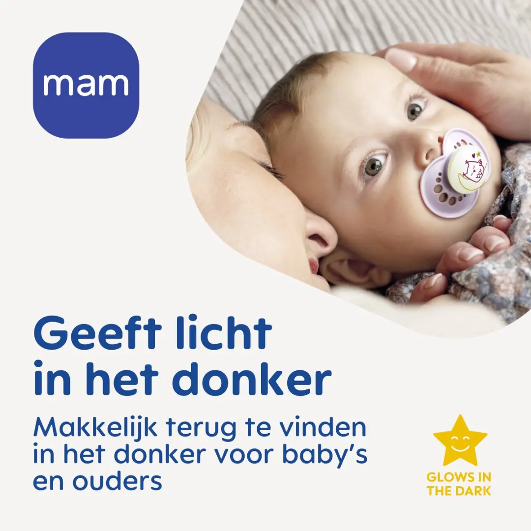 MAM Perfect Night Speen Siliconen 6-16 Maanden - 2 Stuks