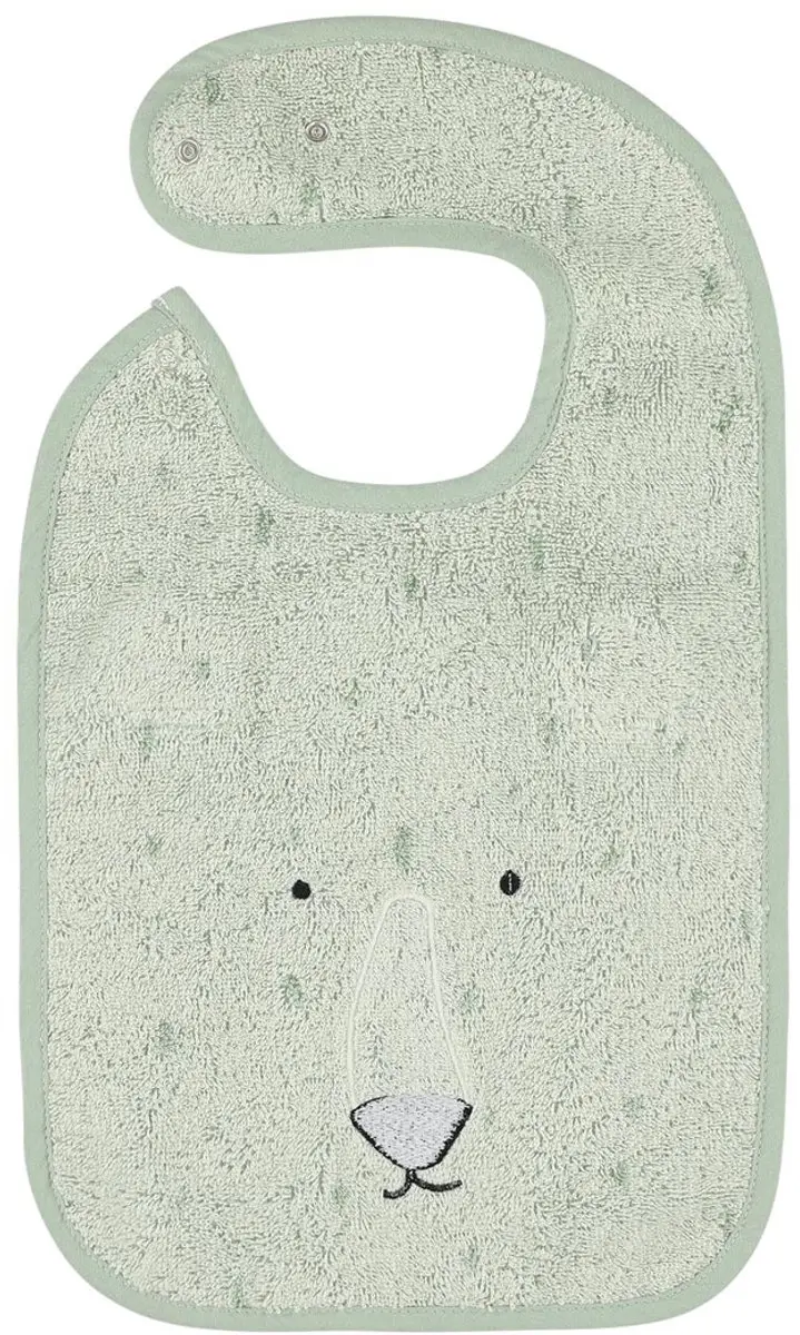 Trixie Slabbetje Mr. Polar Bear - Groen - 100% Biologisch Katoen