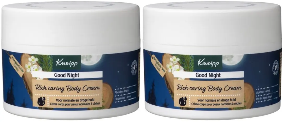 Kneipp Bodycrème Good Night Alpenden & Amyris 2x200ml