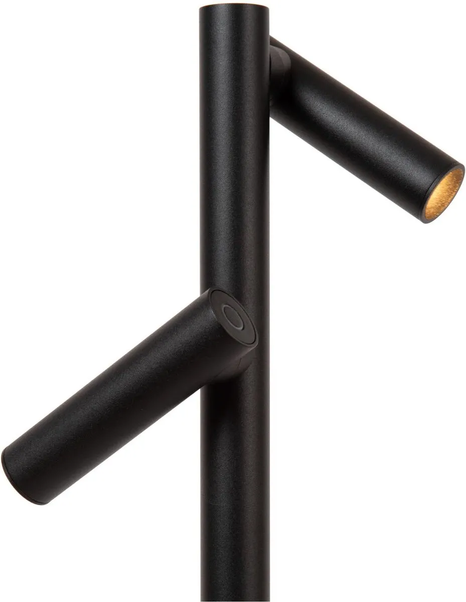 Lucide Antrim Oplaadbare Leeslamp - 2x2,2W 2700K - IP54 - Zwart