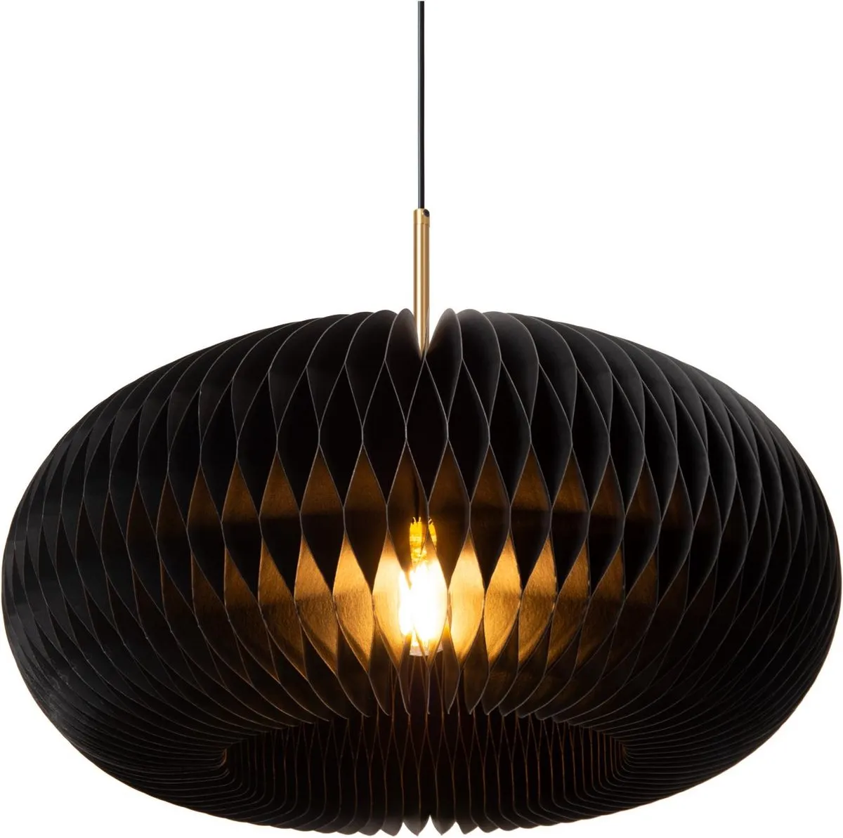 Lucide Armoni Hanglamp Ø52cm - 1xE27 - Zwart